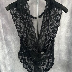 AdoreMe Kaye Black Unlined Teddy